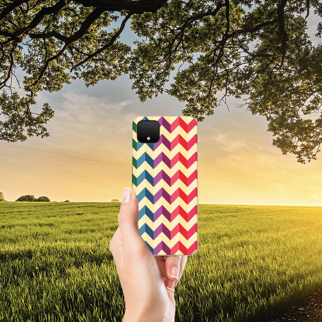 Google Pixel 4 XL TPU bumper Zigzag Multi Color B2C Telecom