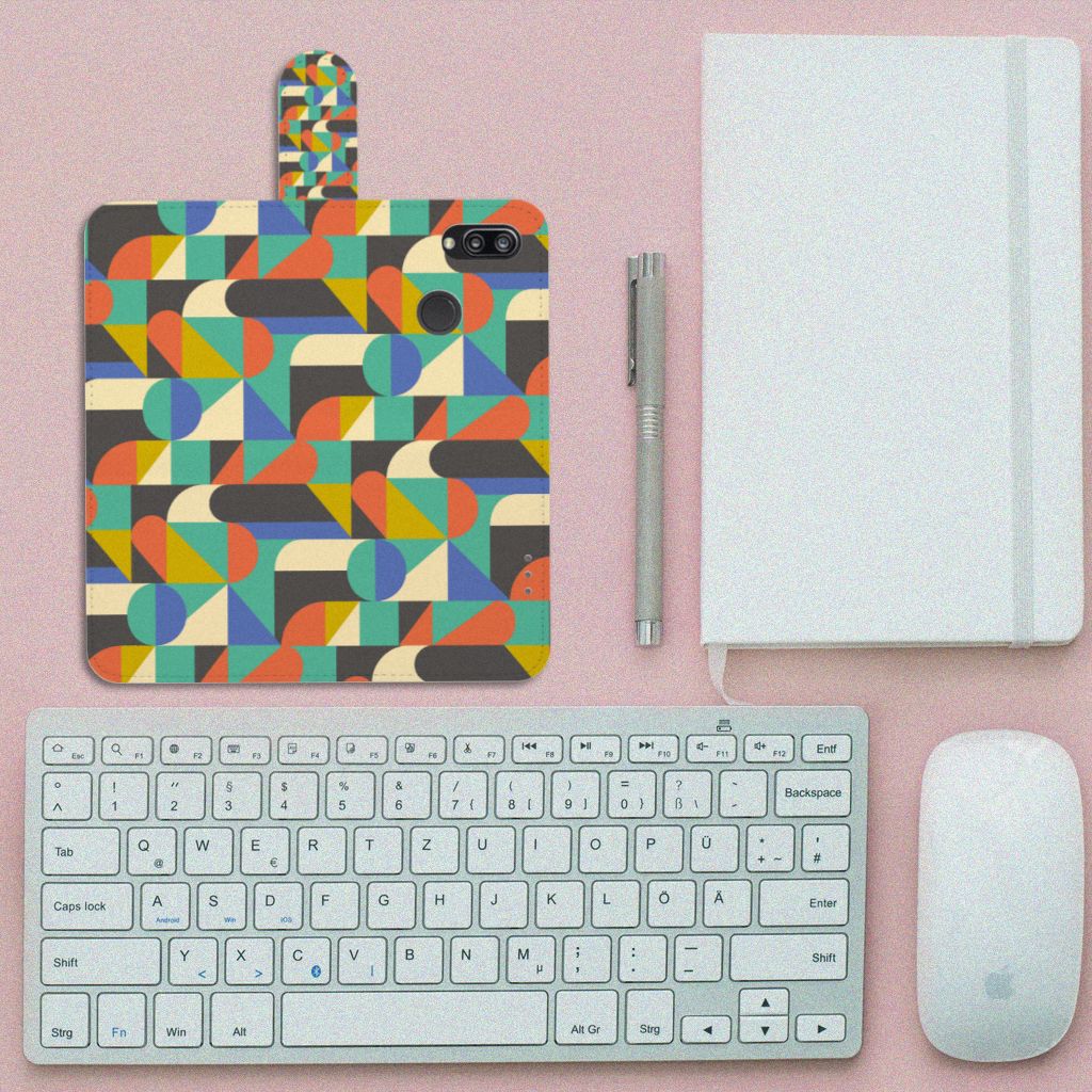 Huawei P20 Lite Telefoon Hoesje Funky Retro