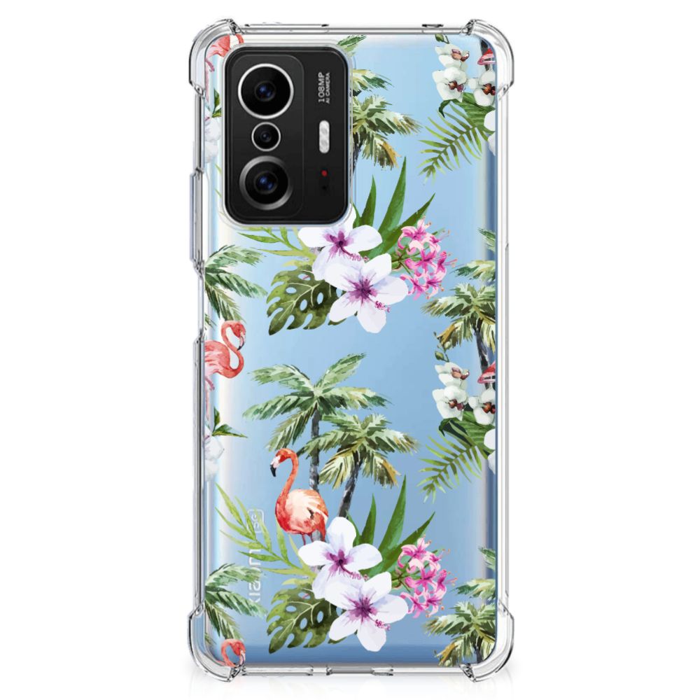 Xiaomi 11T | 11T Pro Case Anti-shock Flamingo Palms