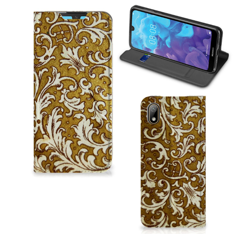 Telefoon Hoesje Huawei Y5 (2019) Barok Goud - B2C Telecom