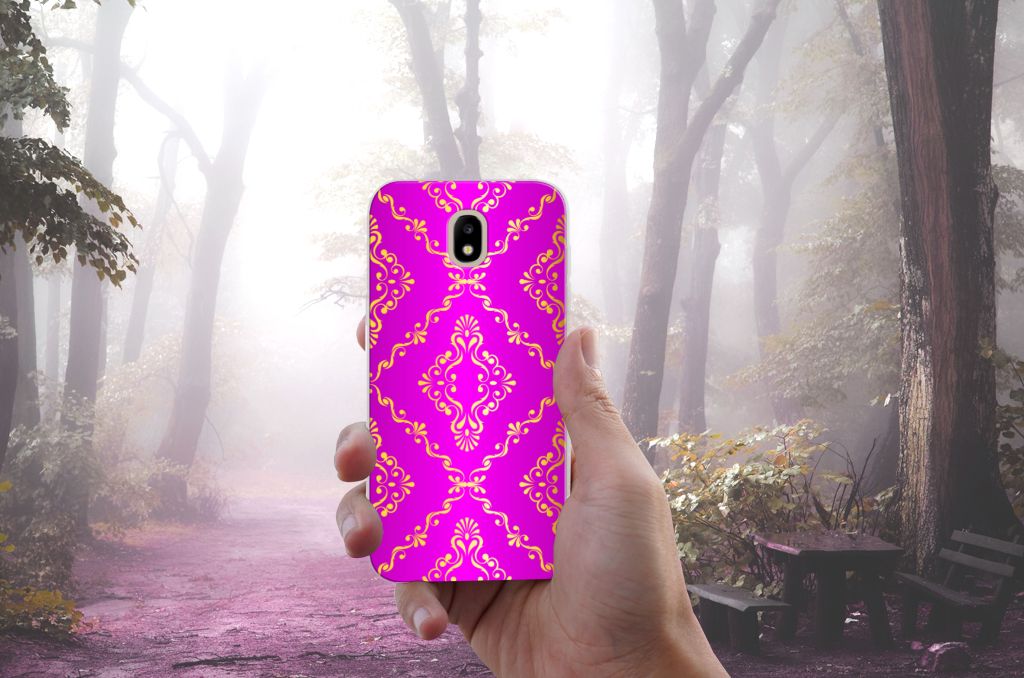 Siliconen Hoesje Samsung Galaxy J5 2017 Barok Roze