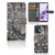 Motorola Moto G13 | G23 Telefoonhoesje met Pasjes Krokodillenprint