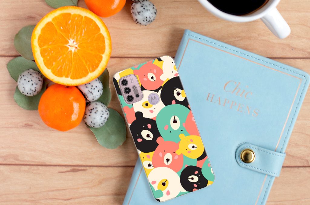 Motorola Moto G30 | G10 Telefoonhoesje met Naam Bears B2C Telecom