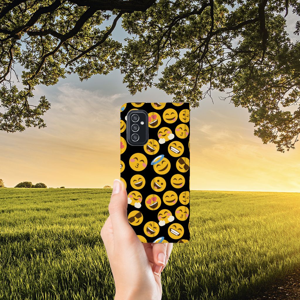 Samsung Galaxy M52 Hoesje met Magneet Emoji - B2C Telecom