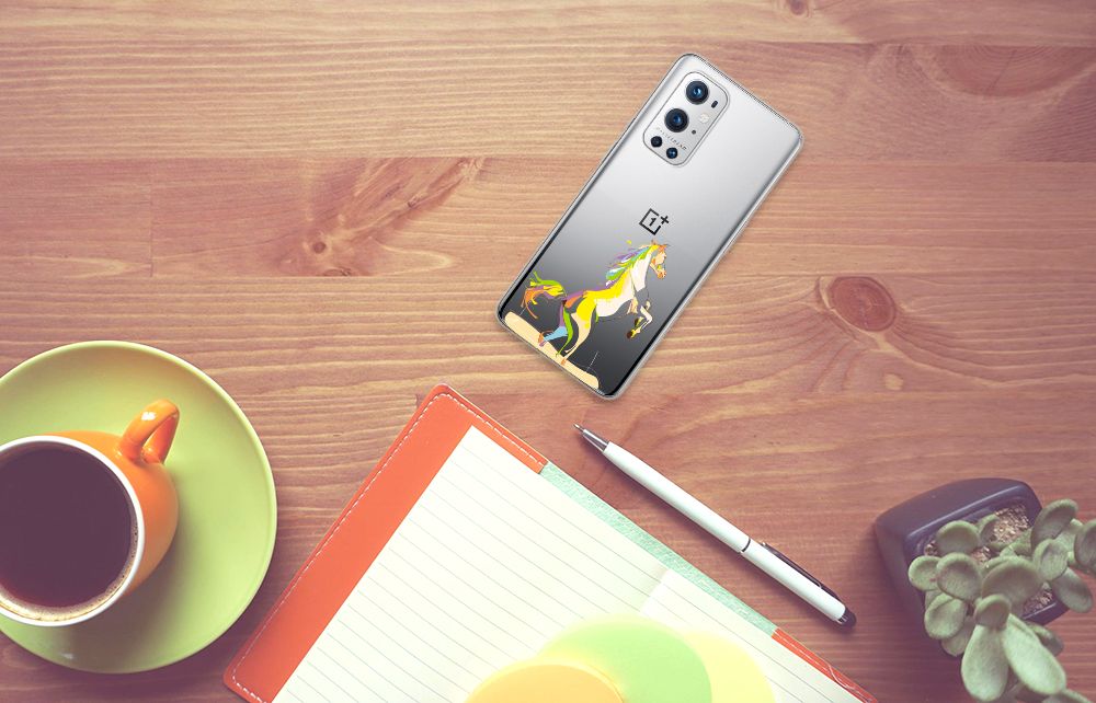 OnePlus 9 Pro Telefoonhoesje met Naam Horse Color B2C Telecom
