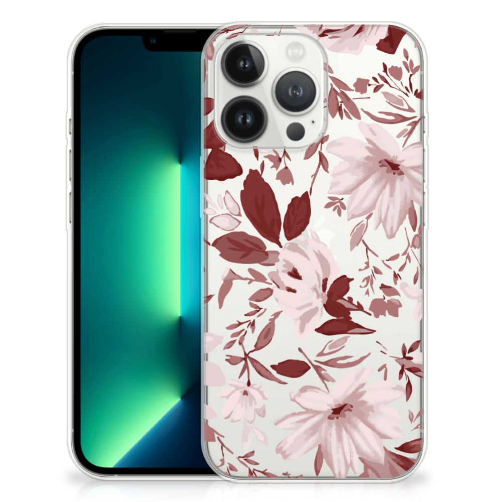 Hoesje maken iPhone 13 Pro Max Watercolor Flowers B2C Telecom