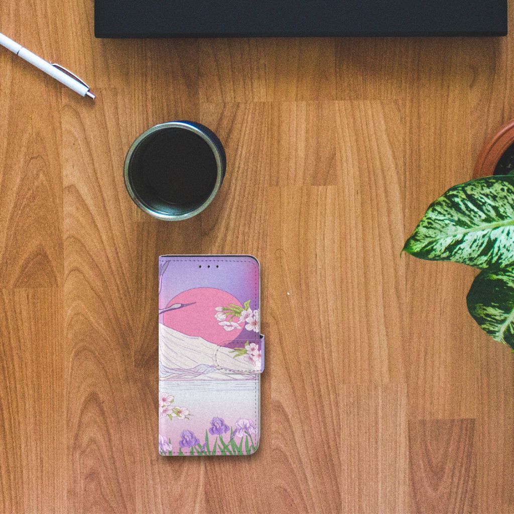 Alcatel 1B (2020) Telefoonhoesje met Pasjes Bird Flying