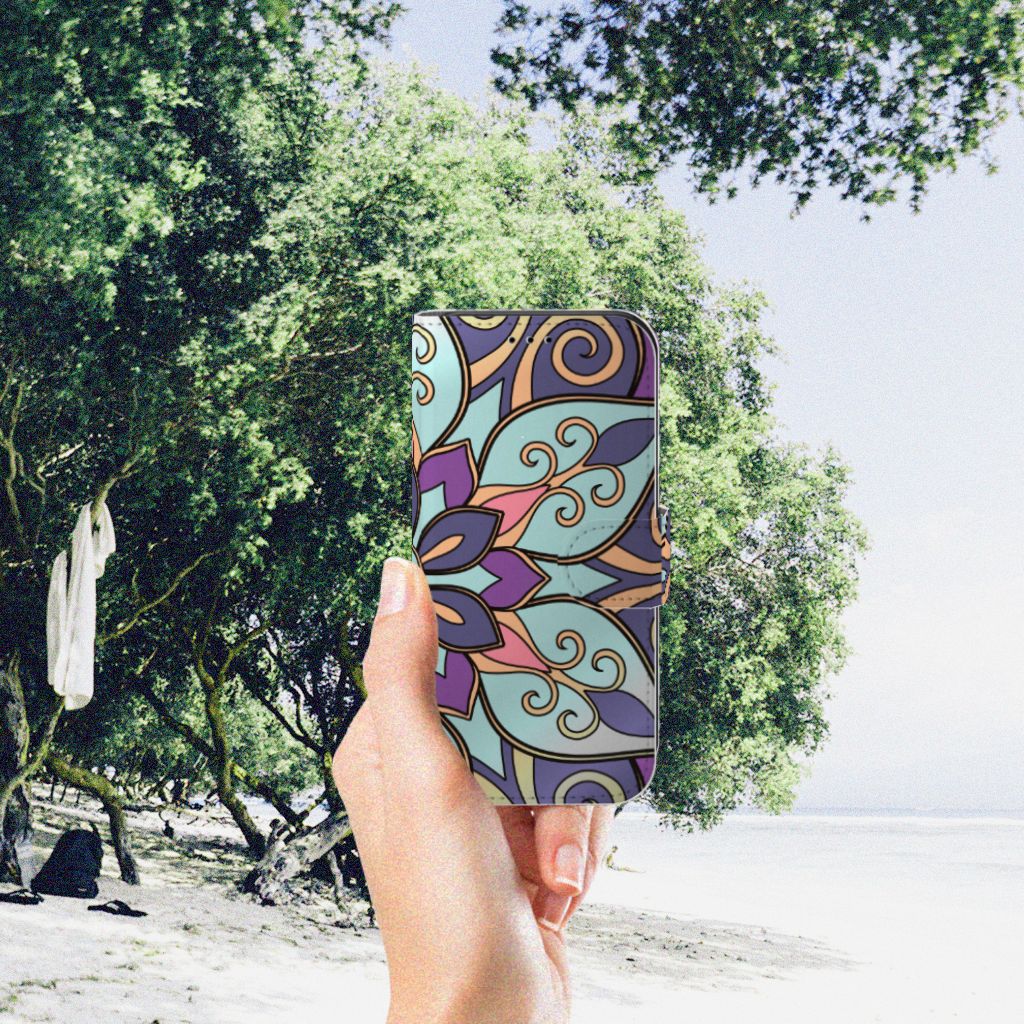 Apple iPhone 11 Pro Hoesje Purple Flower