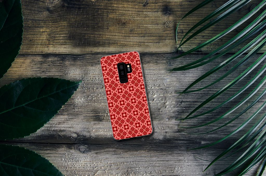Samsung Galaxy S9 Plus TPU bumper Batik Rood