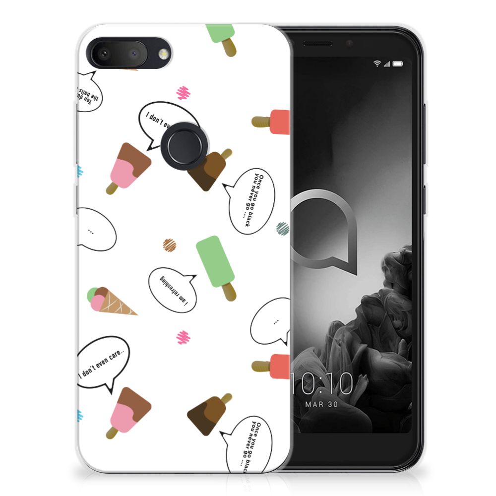 Alcatel 1S (2019) Siliconen Case IJsjes