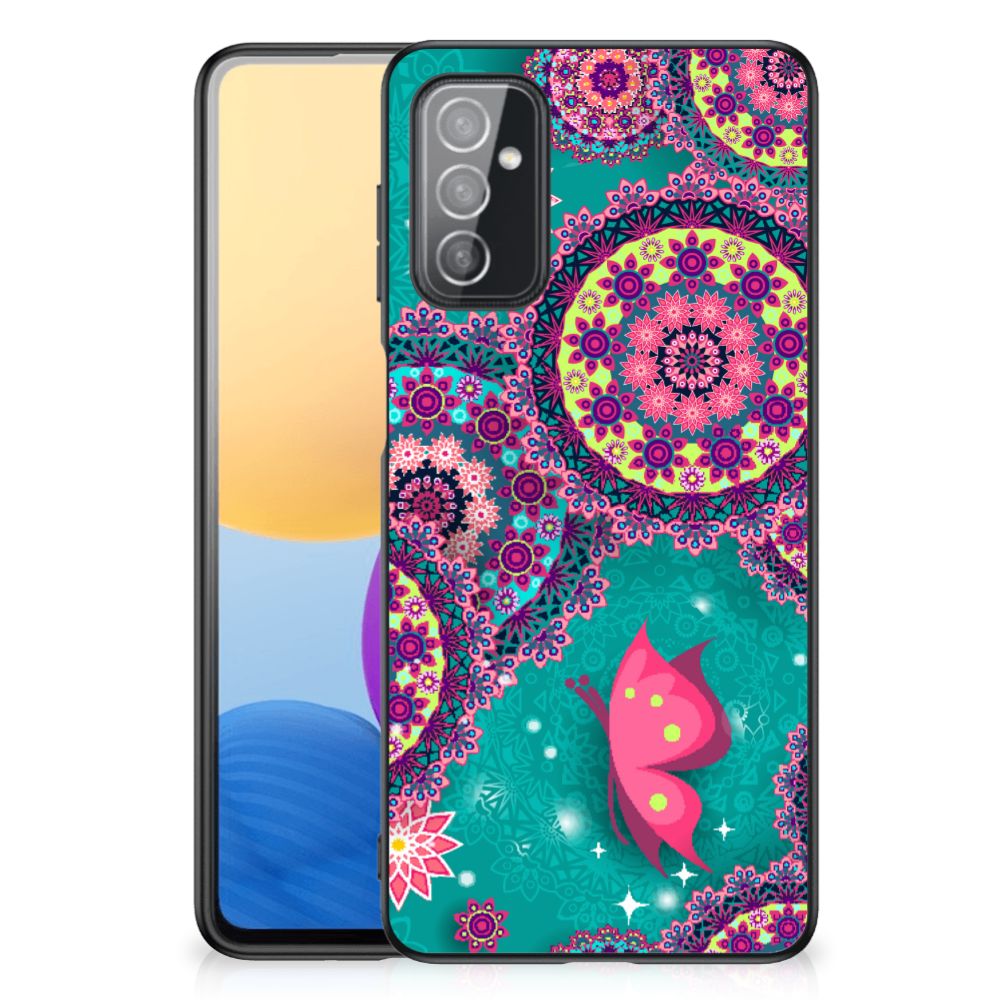 Samsung Galaxy M52 Leuk Telefoonhoesje Cirkels en Vlinders