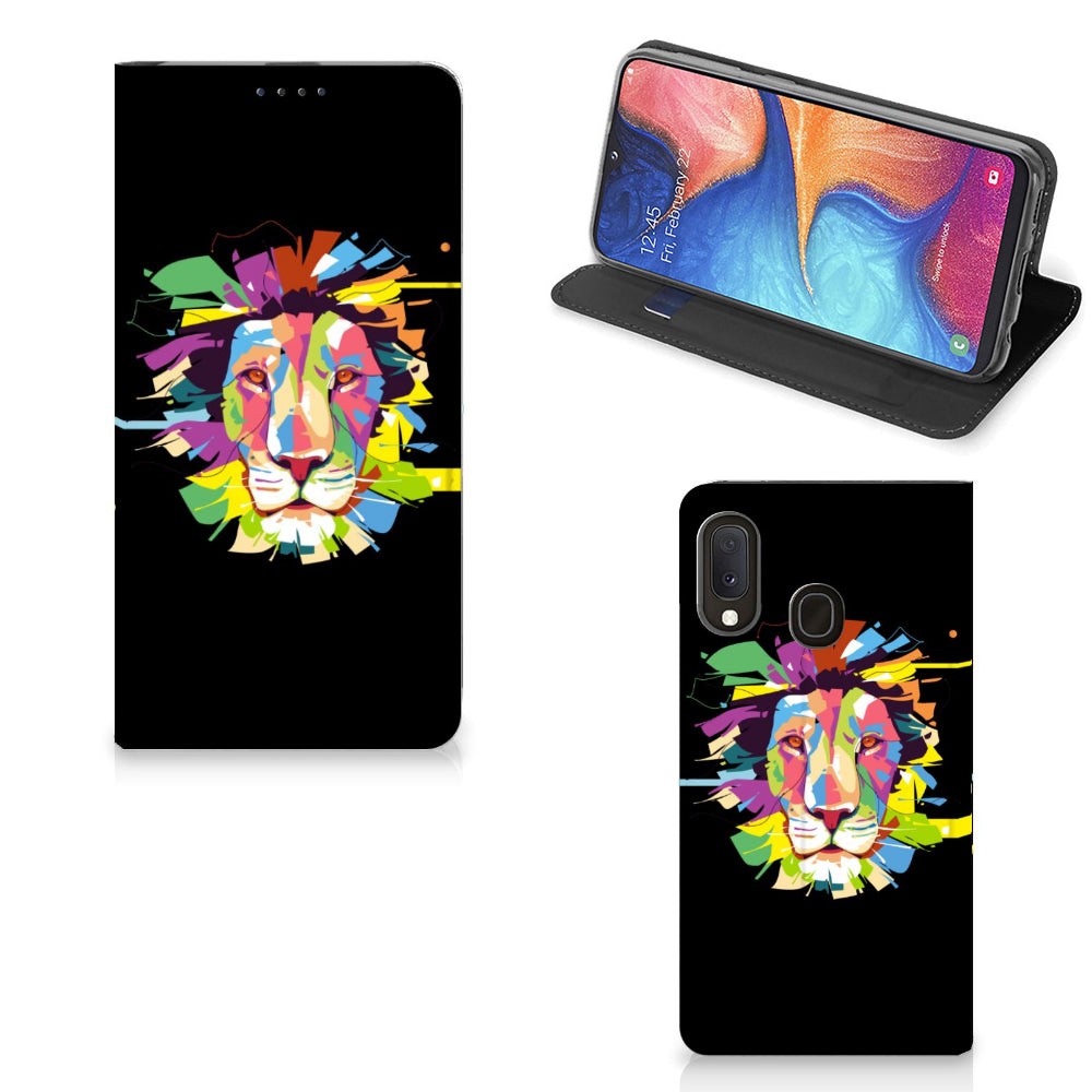 Samsung Galaxy A20e Magnet Case Lion Color