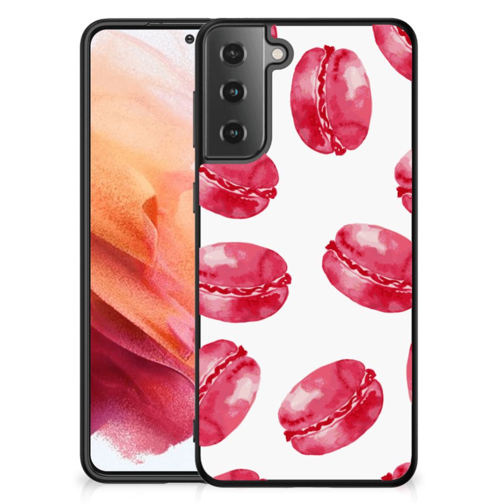 Samsung Galaxy S21 Back Cover Hoesje Pink Macarons