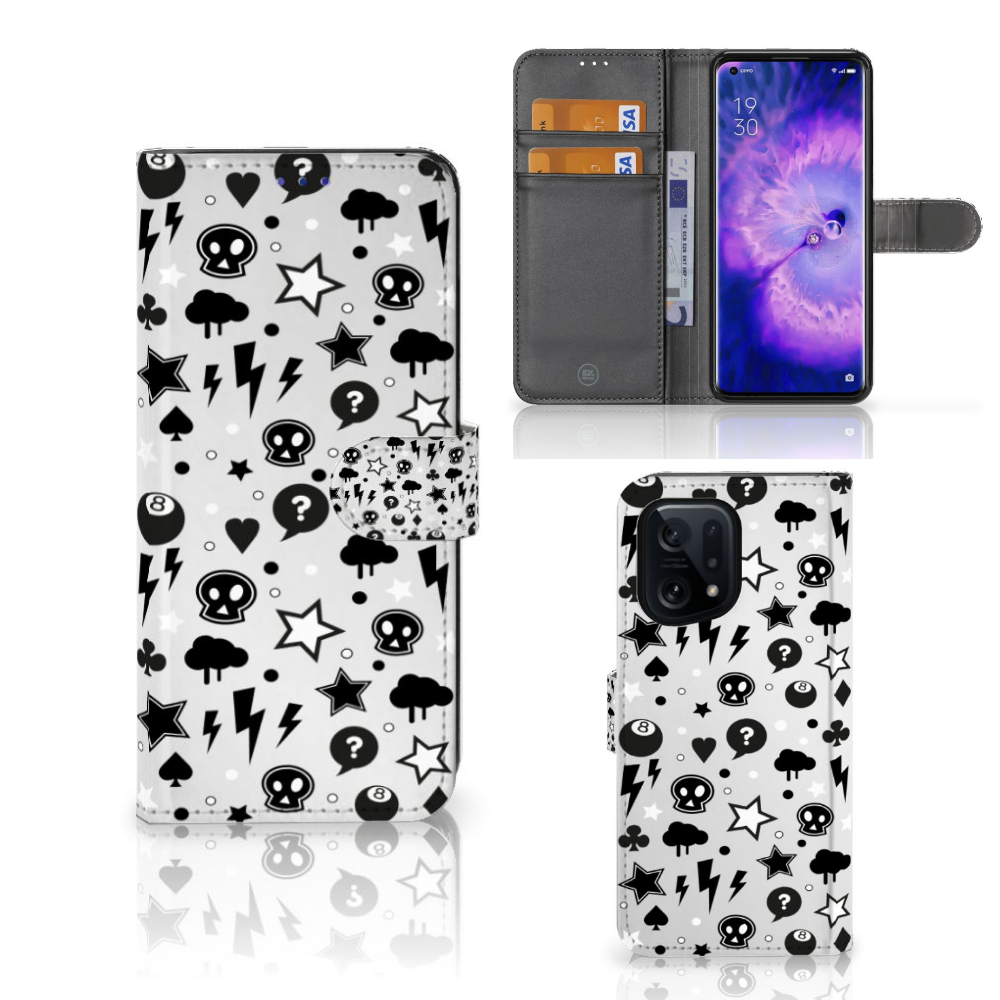 Telefoonhoesje met Naam OPPO Find X5 Silver Punk