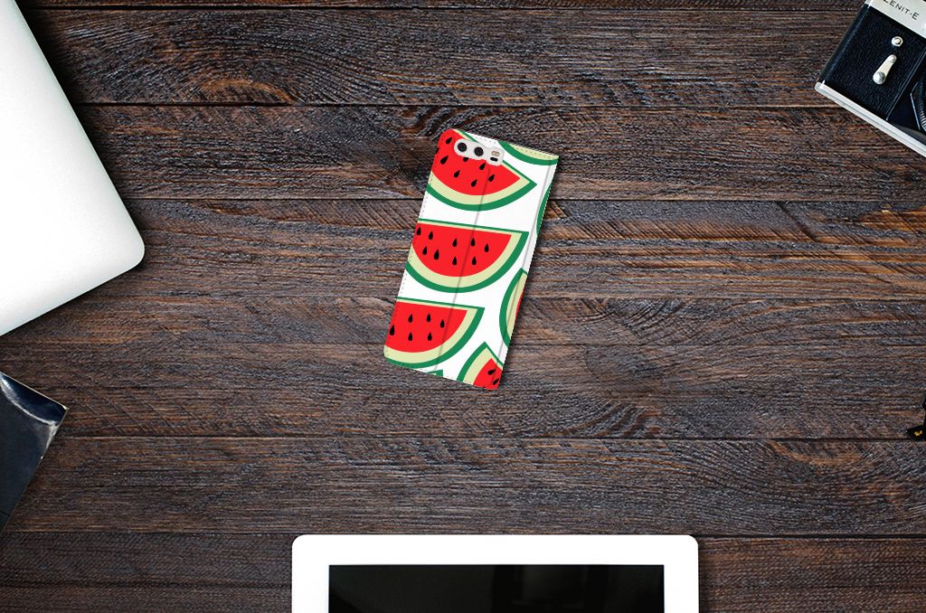 Huawei P10 Plus Flip Style Cover Watermelons
