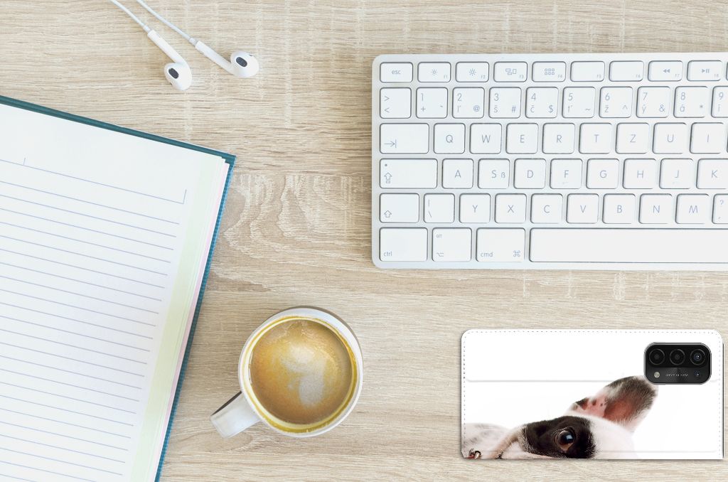 OPPO A54 5G | A74 5G | A93 5G Hoesje maken Franse Bulldog - B2C Telecom