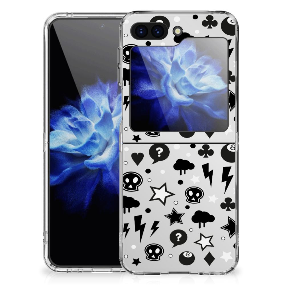 Silicone Back Case Samsung Galaxy Z Flip 5 Silver Punk