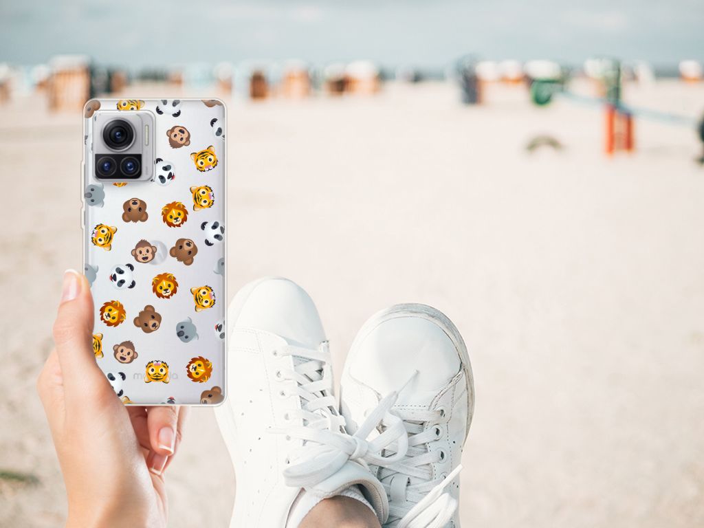 TPU bumper voor Motorola Moto X30 Pro Dieren Emojis B2C Telecom
