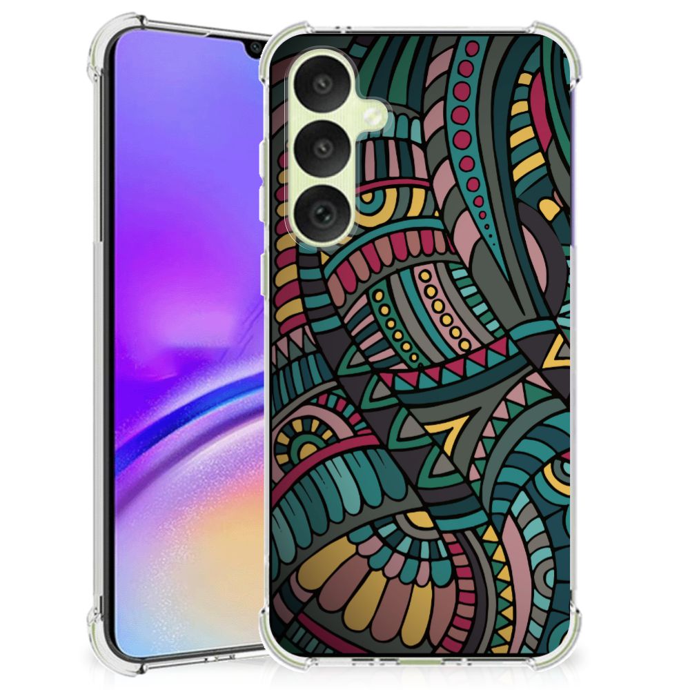Samsung Galaxy A35 Doorzichtige Silicone Hoesje Aztec B2C Telecom