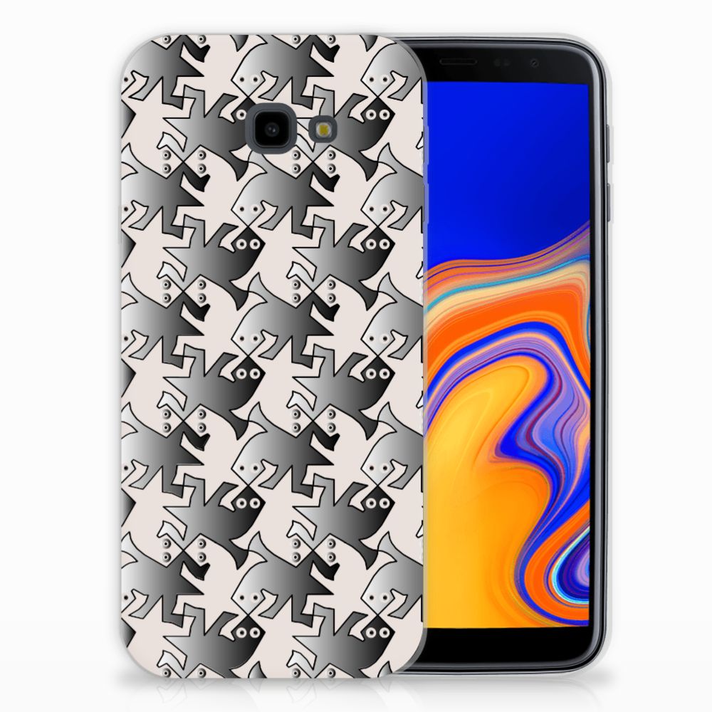 Samsung Galaxy J4 Plus (2018) TPU Hoesje Salamander Grey