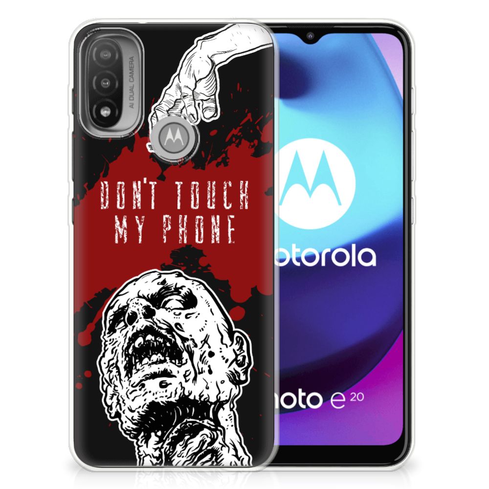 Motorola Moto E20 | E40 Silicone-hoesje Zombie Blood B2C Telecom