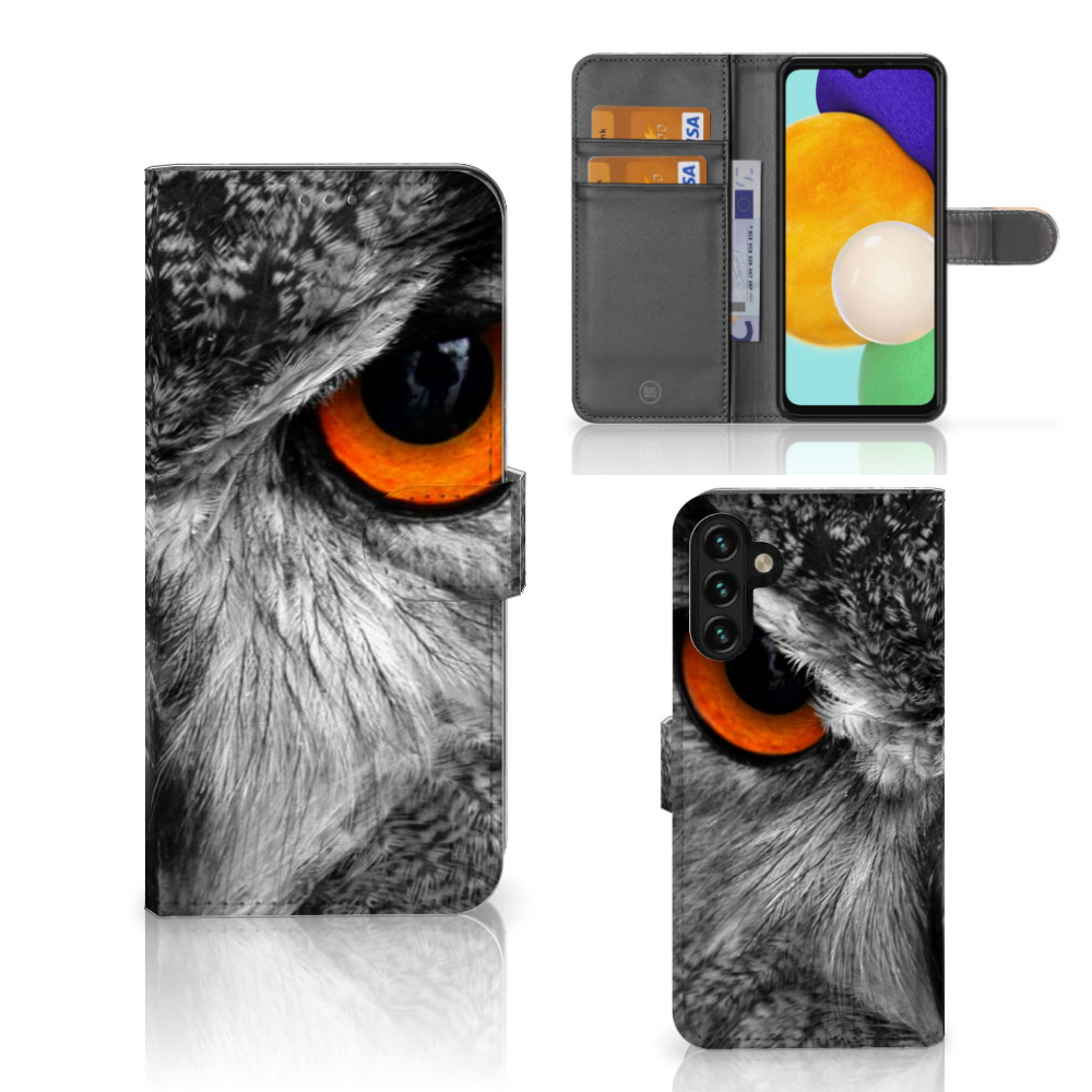 Samsung Galaxy A04s | Samsung Galaxy A13 5G Telefoonhoesje met Pasjes Uil