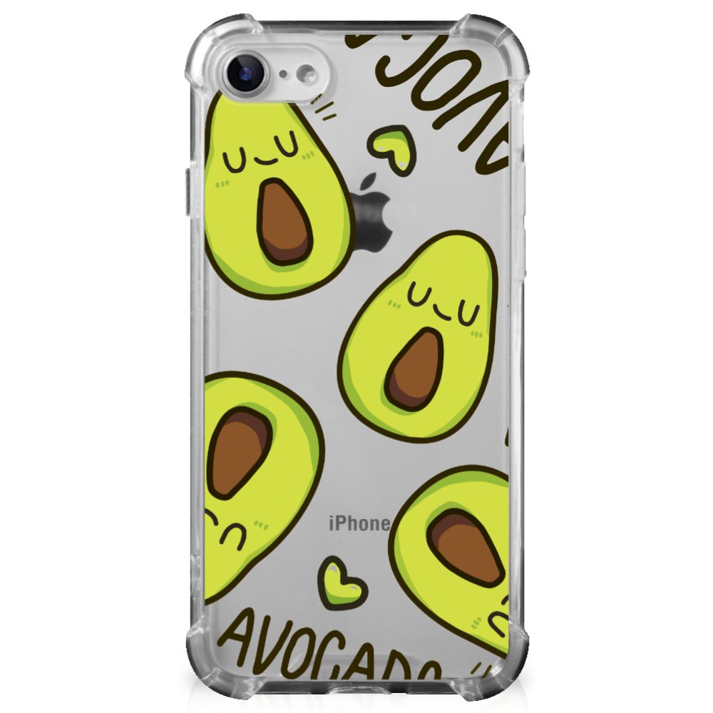iPhone SE 2022/2020 | iPhone 8/7 Stevig Bumper Hoesje Avocado Singing