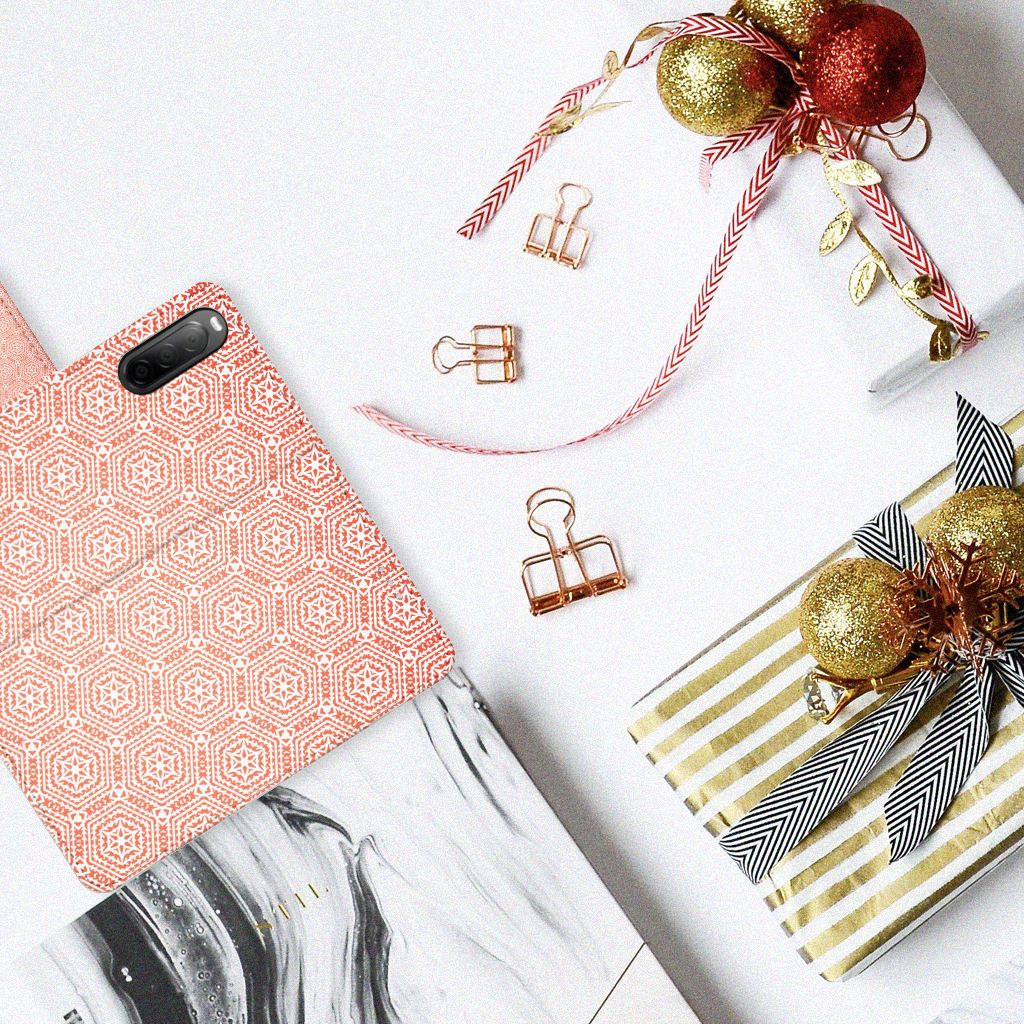 Sony Xperia 10 IV Telefoon Hoesje Pattern Orange