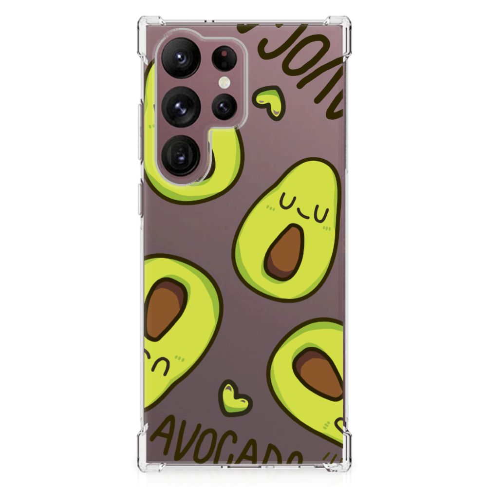 Samsung Galaxy S23 Ultra Stevig Bumper Hoesje Avocado Singing B2C Telecom