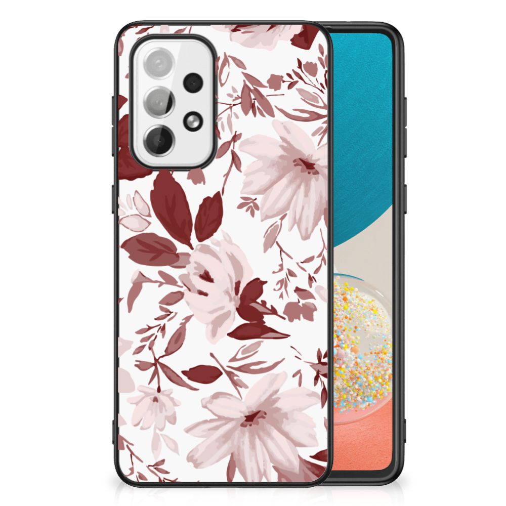 Kleurrijke Telefoonhoesje Samsung Galaxy A73 Watercolor Flowers B2C Telecom