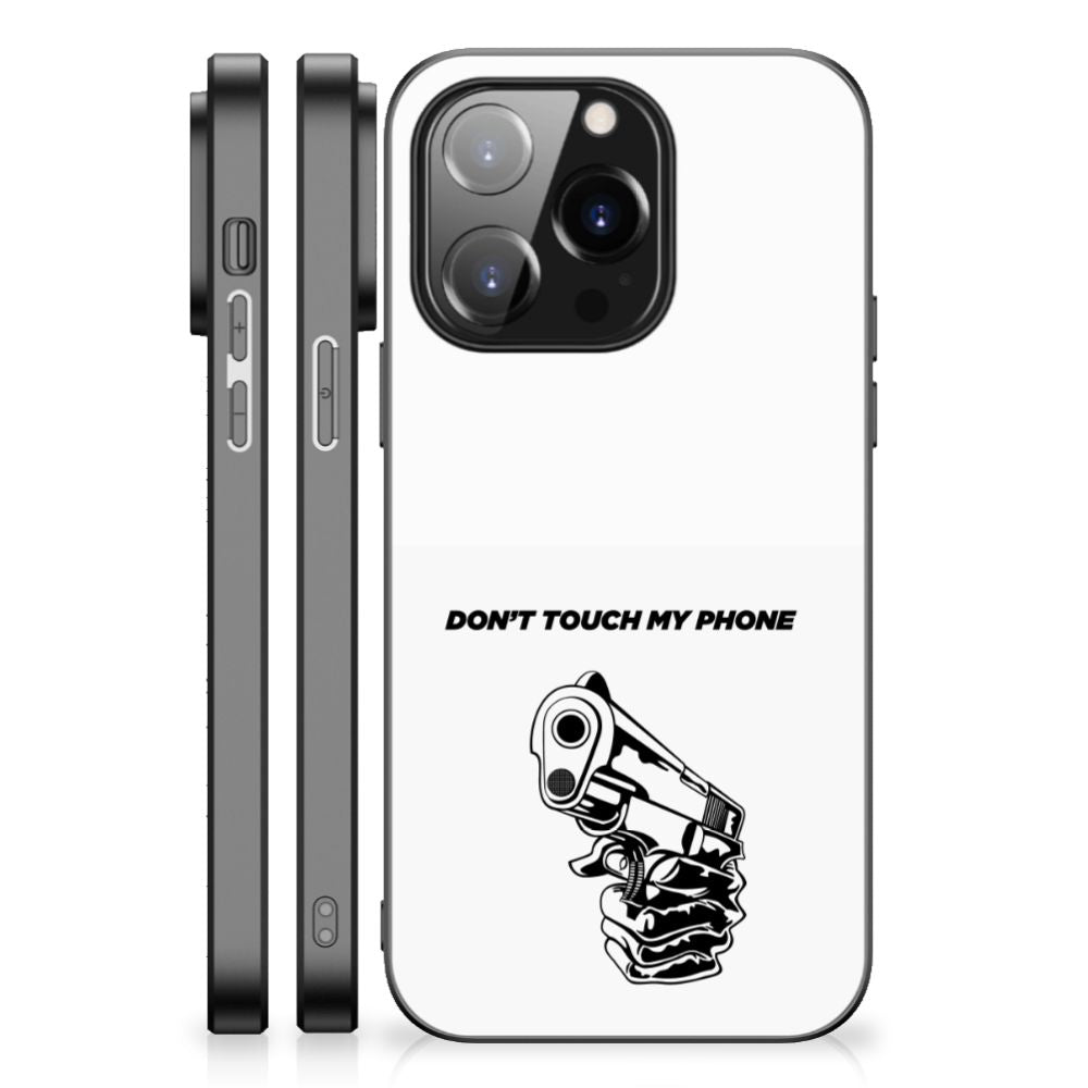 iPhone 14 Pro Telefoon Hoesje Gun Don't Touch My Phone B2C Telecom