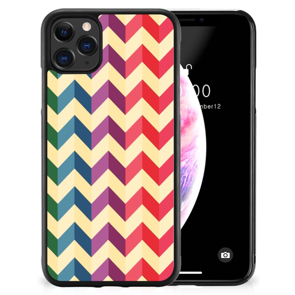 Apple iPhone 11 Pro Max Bumper Case Zigzag Multi Color B2C Telecom