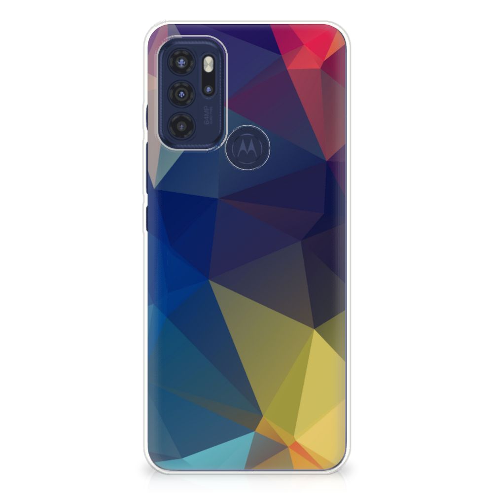 Motorola Moto G60s TPU Hoesje Polygon Dark