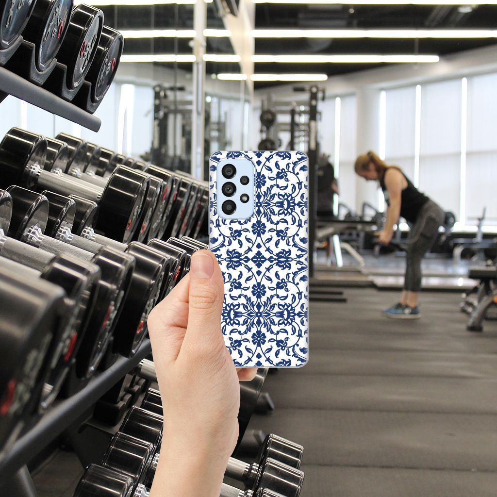 Samsung Galaxy A53 5G TPU Case Flower Blue B2C Telecom