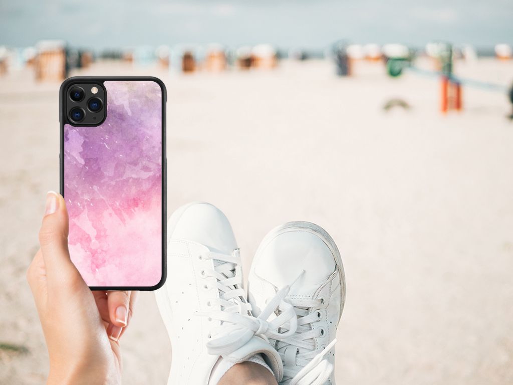Case Apple iPhone 11 Pro Max Pink Purple Paint
