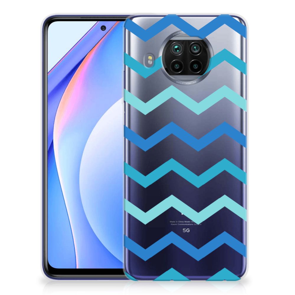 Xiaomi Mi 10T Lite TPU bumper Zigzag Blauw B2C Telecom