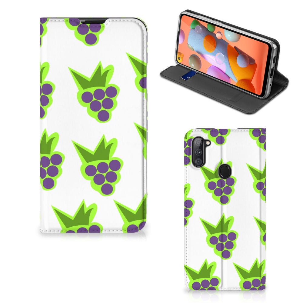 Samsung Galaxy M11 | A11 Flip Style Cover Druiven