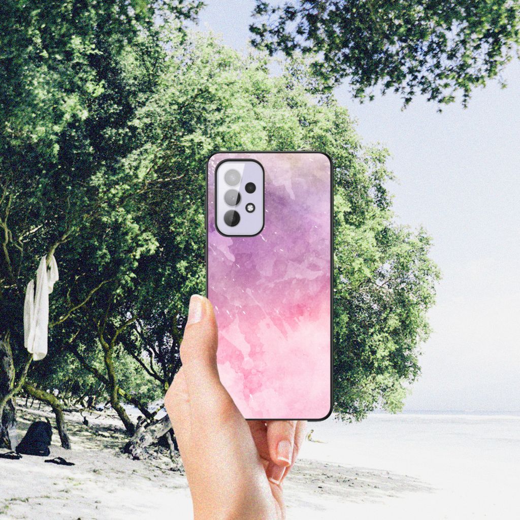 Kleurrijke Telefoonhoesje Samsung Galaxy A33 5G Pink Purple Paint B2C Telecom