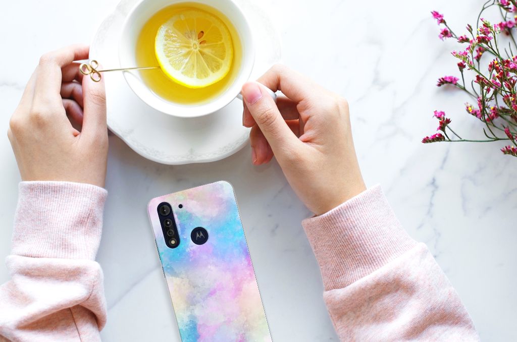Hoesje maken Motorola Moto G8 Power Lite Watercolor Light B2C Telecom