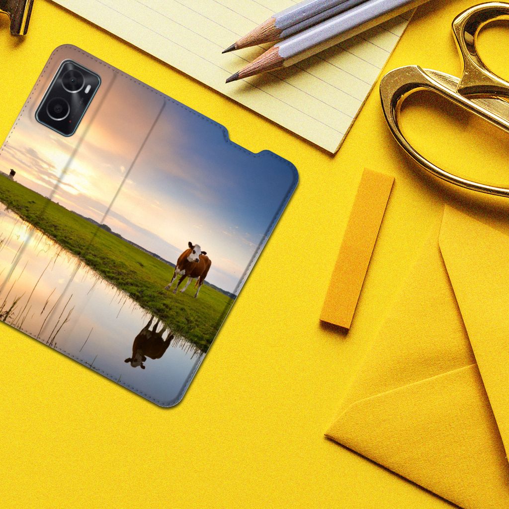 OPPO A96 | A76 Hoesje maken Koe - B2C Telecom