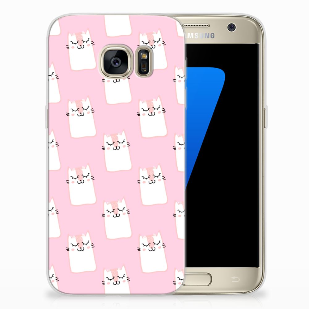 Samsung Galaxy S7 TPU Hoesje Sleeping Cats