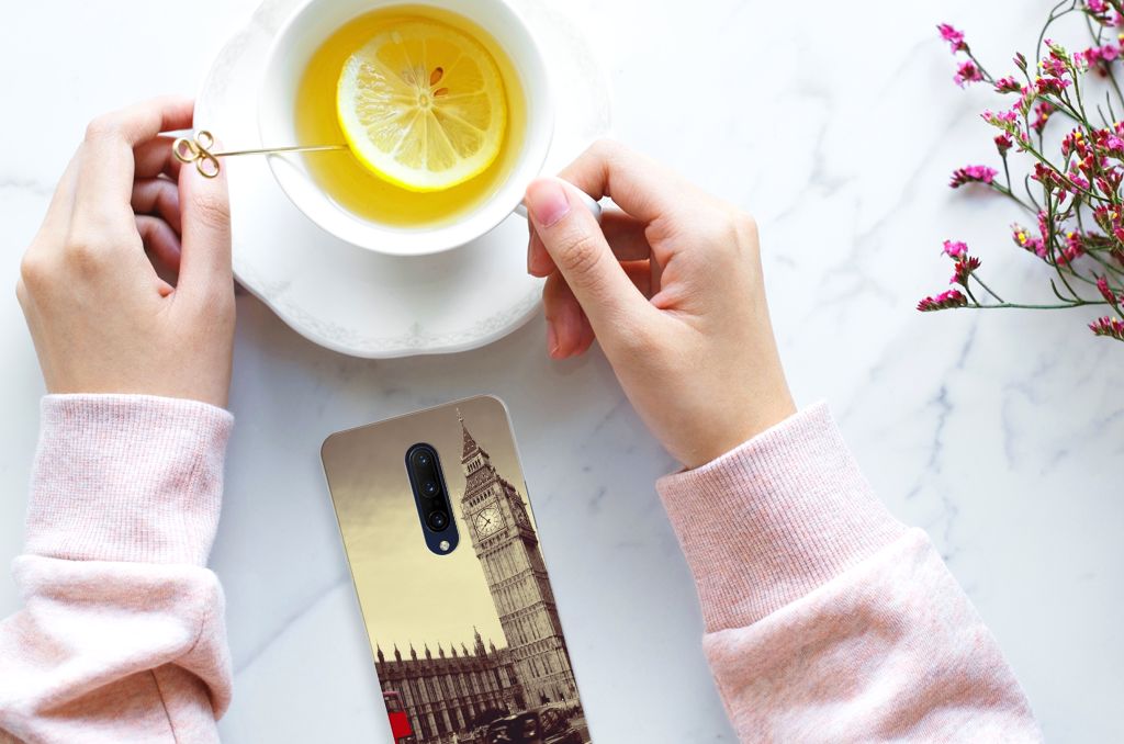 OnePlus 7 Pro Siliconen Back Cover Londen