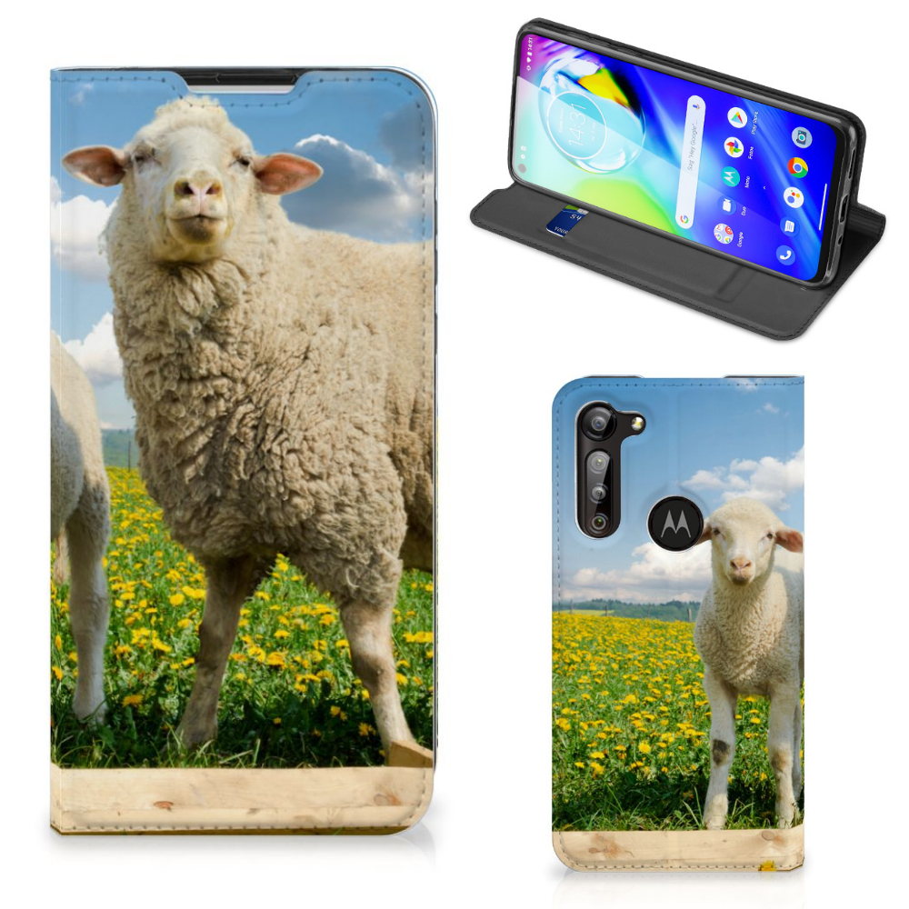 Motorola Moto G8 Power Hoesje maken Schaap en Lammetje - B2C Telecom