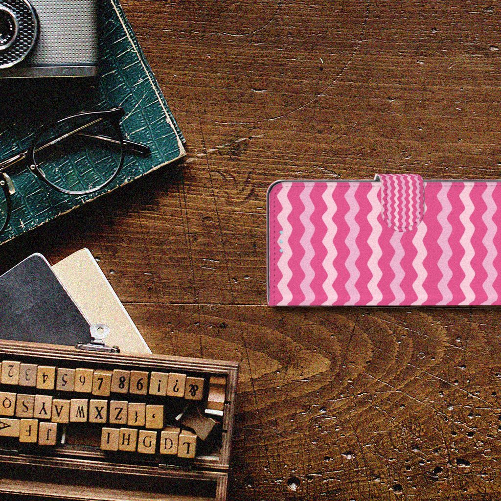 Sony Xperia 10 III Telefoon Hoesje Waves Pink