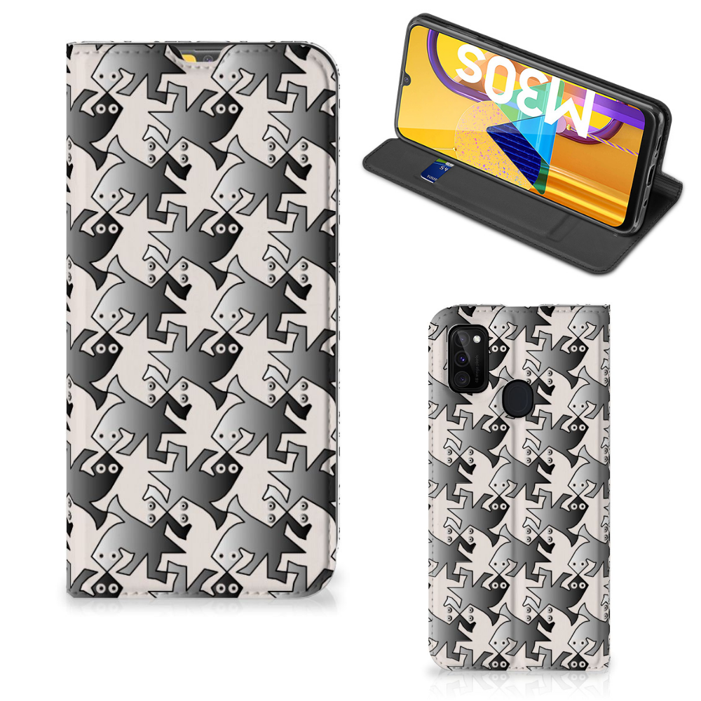 Samsung Galaxy M30s | M21 Hoesje maken Salamander Grey - B2C Telecom