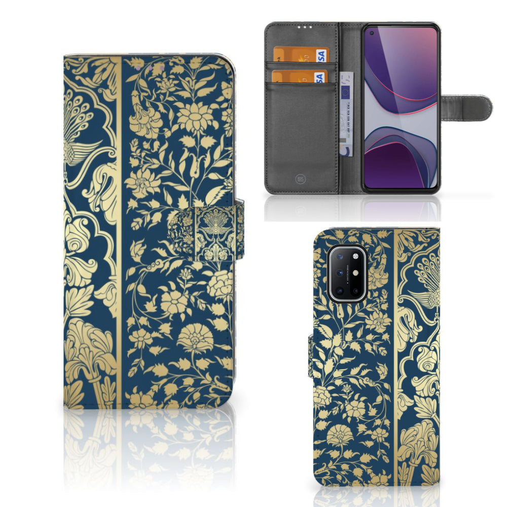 OnePlus 8T Hoesje Beige Flowers