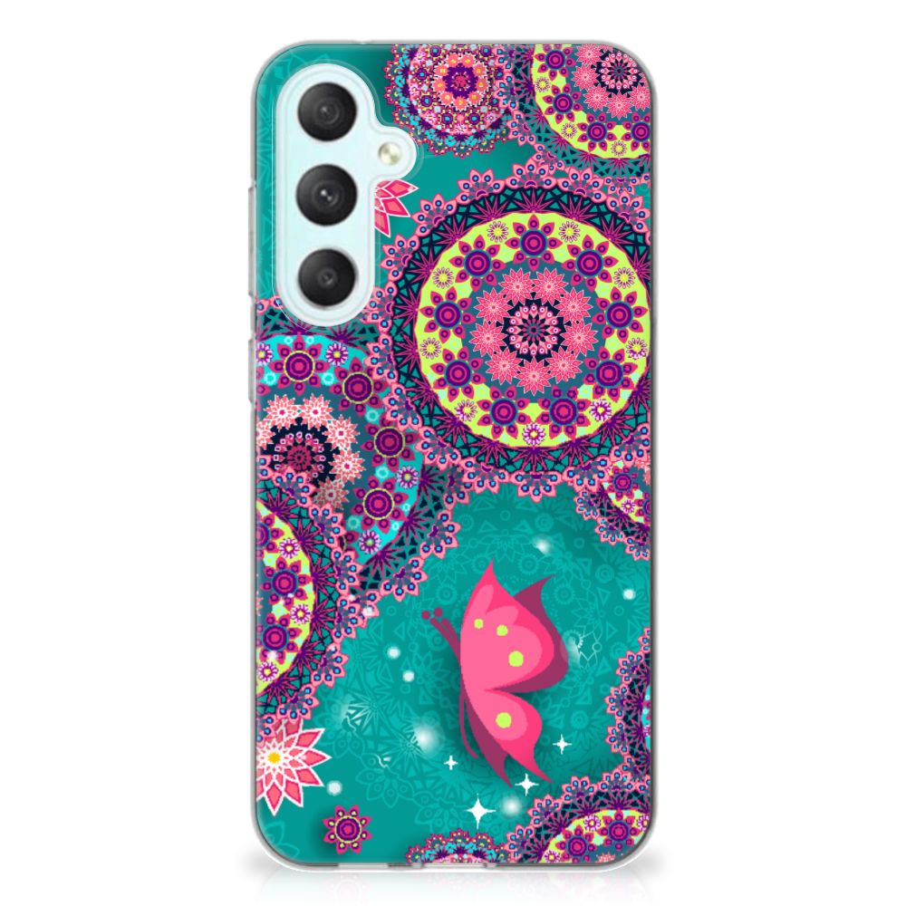 Samsung Galaxy S23 FE Hoesje maken Cirkels en Vlinders