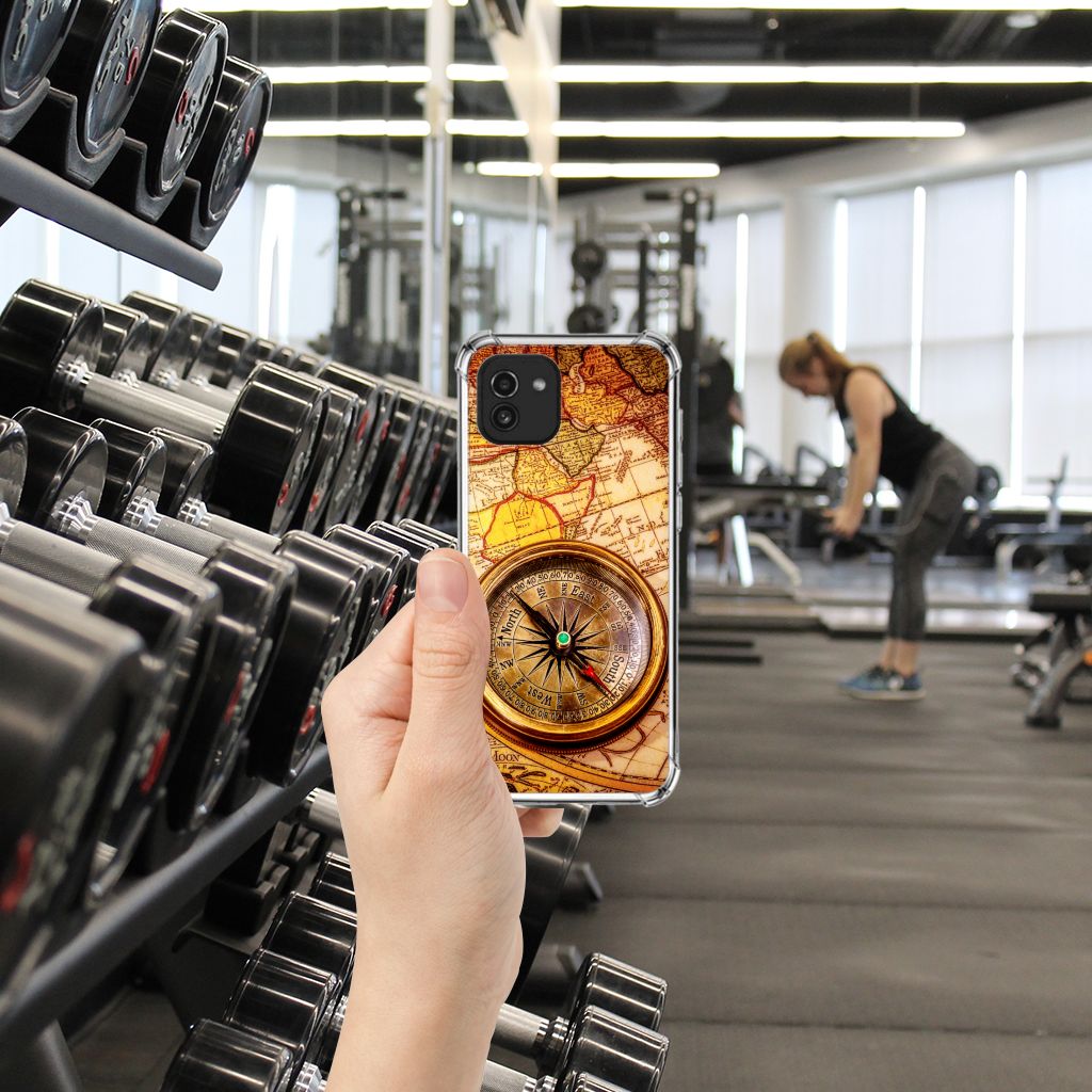 Samsung Galaxy A03 Telefoonhoesje met valbescherming Kompas B2C Telecom