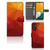 Book Case voor Samsung Galaxy A14 4G Polygon Red met abstracte vormen en meerdere pasjes.