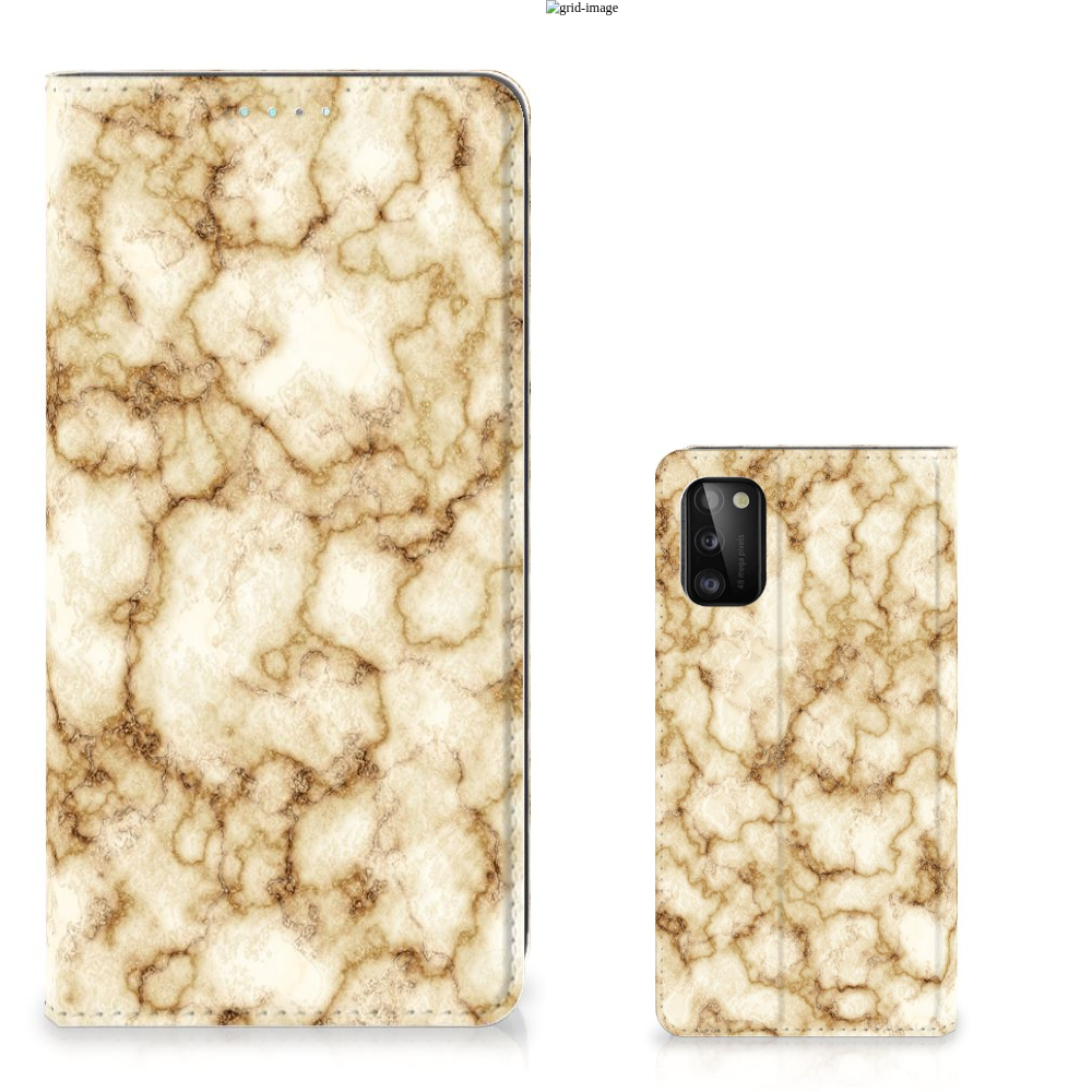 Samsung Galaxy A41 Standcase Marmer Goud - B2C Telecom
